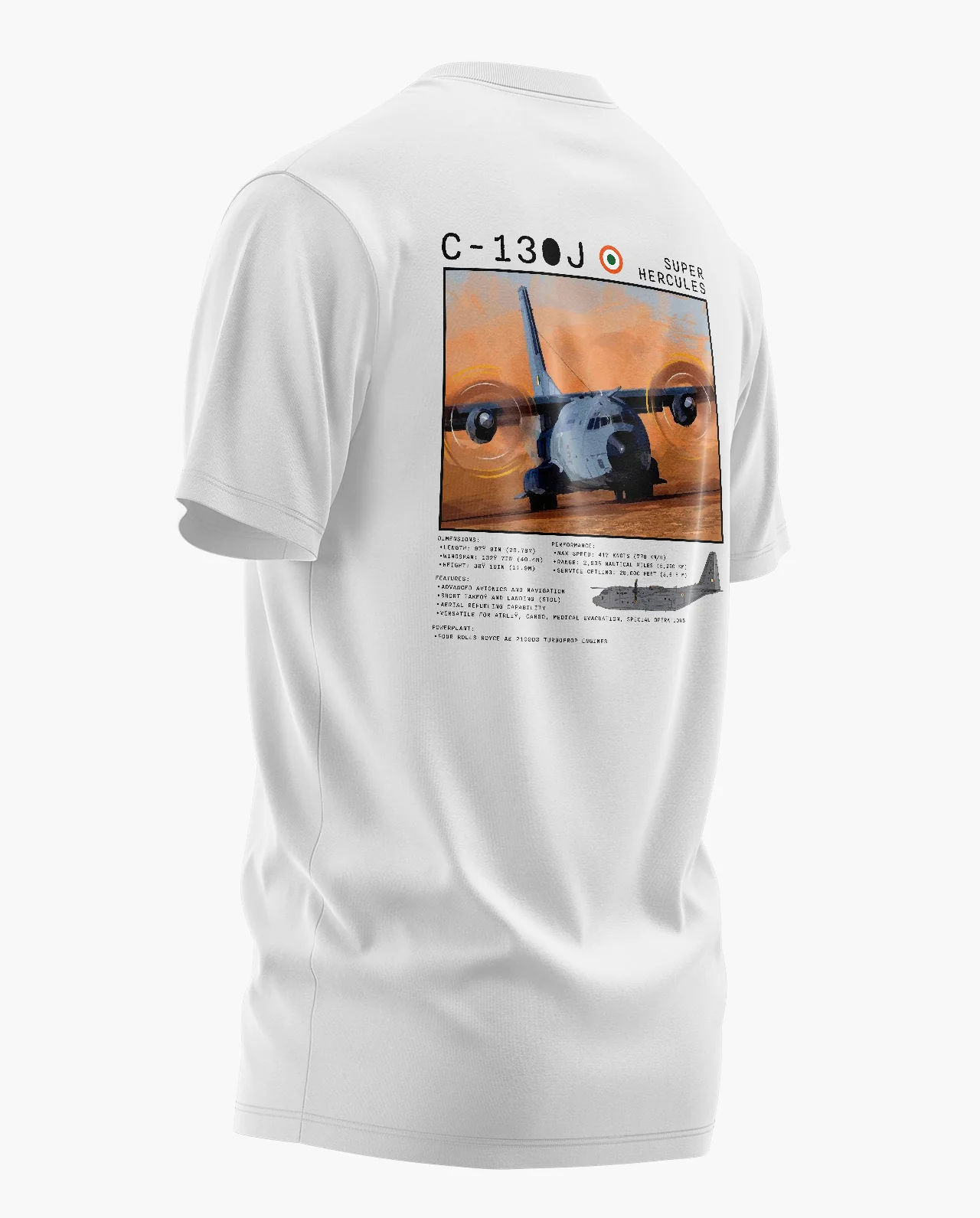 C130J SUPER HERCULES Signature LuxeSoft Cotton T-Shirt - Image 4