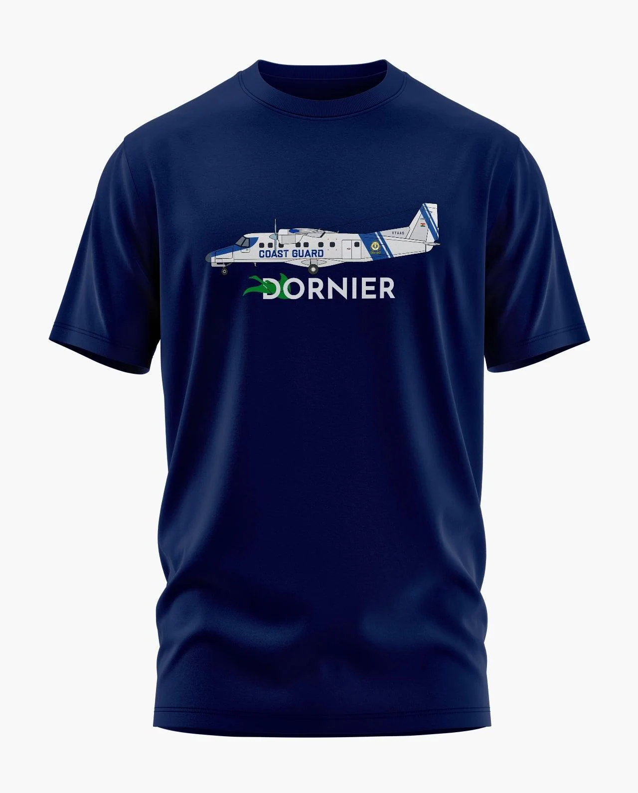 Coast Guard Dornier 228 Signature LuxeSoft Cotton T-Shirt - Image 3